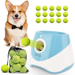 Automatic Dog Ball Launcher with Mini Tennis Balls